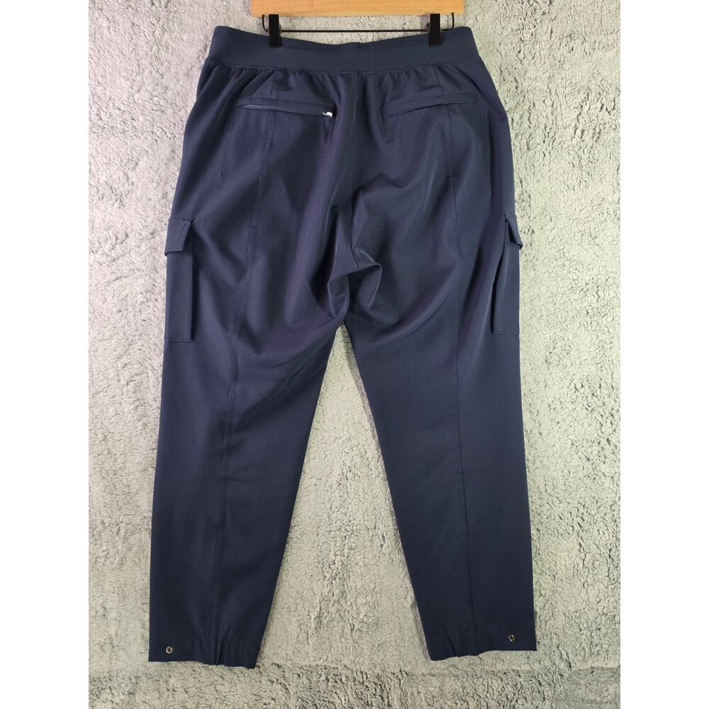 Athleta Endless High Rise Cargo Pants Size 16 Navy Stretch Utility Travel 467187 - Picture 3 of 16